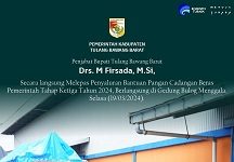 Pemkab Tubaba Kembali Gulirkan Bantuan Pangan Beras Tahap Ketiga Untuk Masyarakat