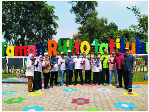 dok. Foto - Rangkaian agenda peresmian 3 taman di wilayah Kec. Jatiasih, mulai dari (atas - bawah) peresmian Taman Jatisari RW. 018, Taman RW. 010 Jatiluhur. serta Taman Bermain dan Edukasi Perum Mandosi Permai RW. 015 Kelu