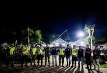 Laksanakan Pengamanan dan Monitoring Kegiatan Cabup Oku Timur, Polsek Belitang III Bersama Koramil 403-04 Belitang