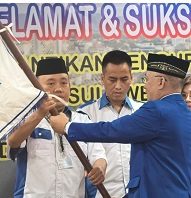 Hendra Tololiu Resmi Nakhodai Persatuan Pewarta Warga Indonesia Provinsi Sulawesi Utara.