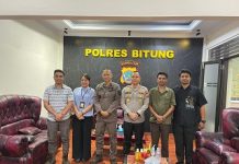 Kapolres Bitung Sambut Kedatangan Kajari , Kunjungi Polres Perkuat Sinergi Penegakan Hukum