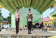 Apel Besar Hari Pramuka Ke-64 Tahun 2025 Kwatir Ranting Belitang Mulya