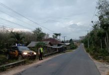 Jaga Kamtibmas,Polsek Belitang III Laksanakan Patroli Sore