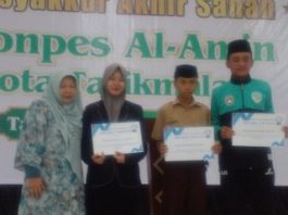 165 Santri Ponpes Al-Amin Tasikmalaya Dilepas,Pimpinan” Pesantren:Jadilah Pemberi,Bukan Beban”