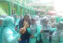 Wakil Walikota Lounching Senam Patayat NU se-kotaTasikmalaya dihadiri Anggota DPRD Kota Tasikmalaya Komisi IV.